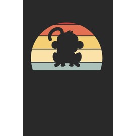 Affe Äffchen Notizbuch: Affe Äffchen Notizbuch für Liebhaber / Notizheft / Notizblock A5 (6x9in) Dotted Notebook / Punkteraster / 120 gepunktete Seiten