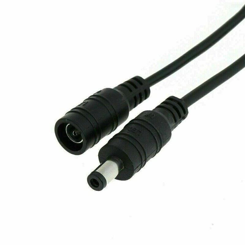 Ameribox DC Barrel Power Plug Pigtail Cable 2.1mm x 5.5mm