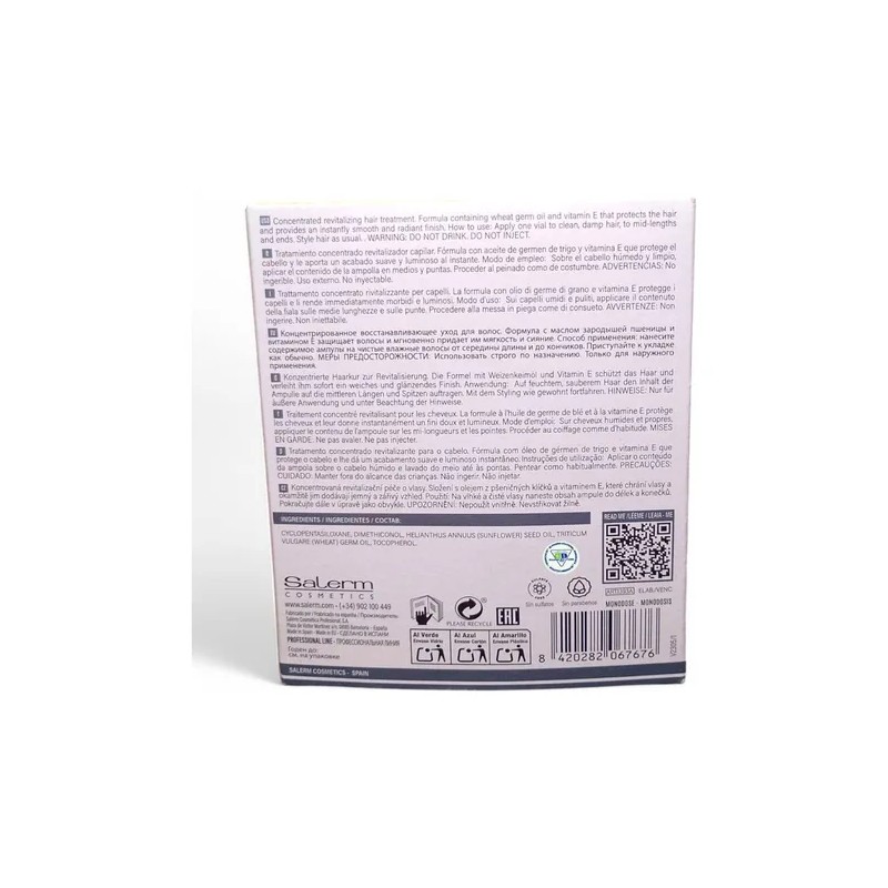 Salerm Vital Revitalizador Capilar Vitamina E /4 Ampolletas