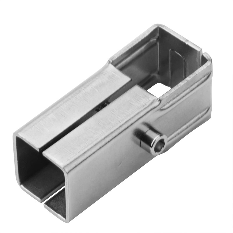 YIDU69Q 6 Pcs 1" Split Square Tube Connector, Stainless Steel