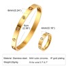 Gold Rings Bracelets for Women - 18K Gold Plated Love