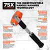 Groz 34550 12" Indestructible Striking Hammer, 2.5 lb, Soft 30