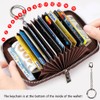 FurArt Zipper Wallet Women RFID Credit Card Holder keychain Wallet