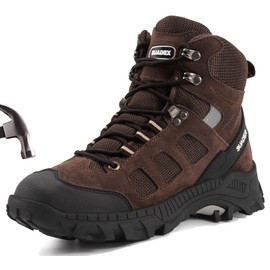 SUADEX Steel Toe Boots for Men Women Indestructible Non Slip Comfortable Work Boot Safety Construction Shoes