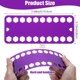 10PCS Cross Stitch Thread Organiser Embroidery Floss Holder Needlework Project Card Plastic Sewing Thread Winding Plate Board Card Cross Stitch Supplies Needlework Holder Storage Tool (Mixcolor)
