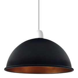 Metal Lamp Shades Living Room Ceiling Pendant Light Shade 21cm Easy Fit Lampshades Only for Industrial Ceiling Light Fitting Bedroom, Kitchen(Free Reducer Plate)