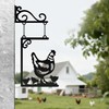 Metal Chicken Decor for Kitchen Rustproof