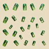 Lomxene Press On Nails for Woman Short Fake Nails Green