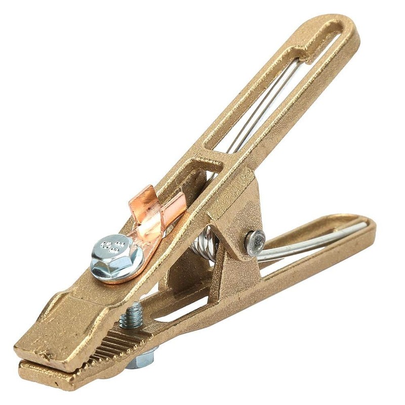 Welding Ground Clamp, 260/300/500A Brass A Shape Earth Clamp for