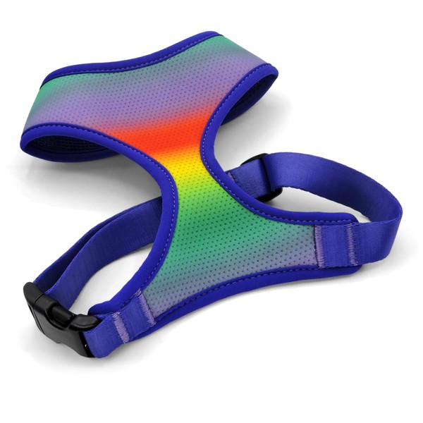 MORSO® Breathable Air Mesh Harness for Small Dogs, Rainbow, Medium