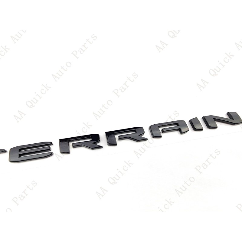 GMC 5PC Gloss Black Door Rear Tailgate Terrain SLT Letter