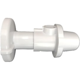 Bathroom Decor Escutcheon Plate | Plumbing Cover Plates for Pedestal Sink & Toilet Fill Valve Water Shut Off Valve. Works w/Toilet Water Supply Line. Toilet Covers (1, White)