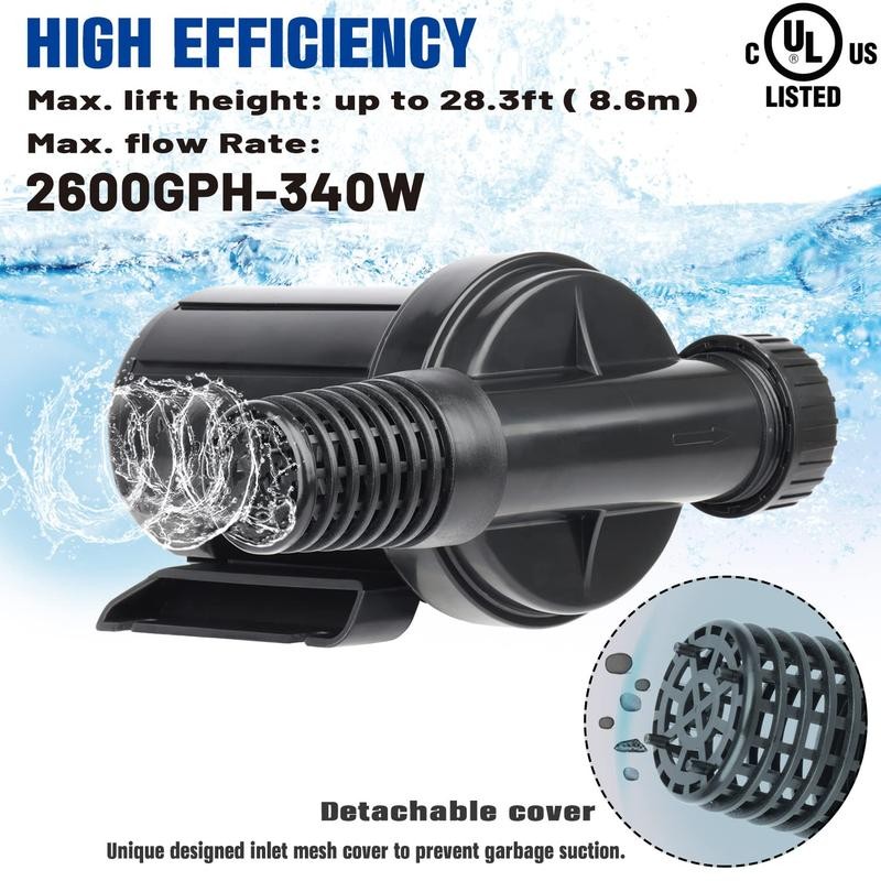 OYO WATER Submersible Pump for Pond Inline Pump Waterfall Pumps