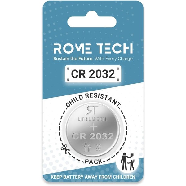 Rome Tech CR2032 Battery Replacement Compatible with Remote Control Hot