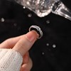 Anillo de Mujer Qwonekou Anillo de plata Anillo Ajustable Diseño