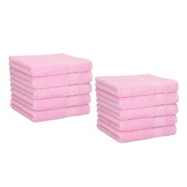 Betz 10 Piece Face Cloths Set 10 Face Cloths Flannel Towels rose PALERMO 30x30 cm 100% Cotton