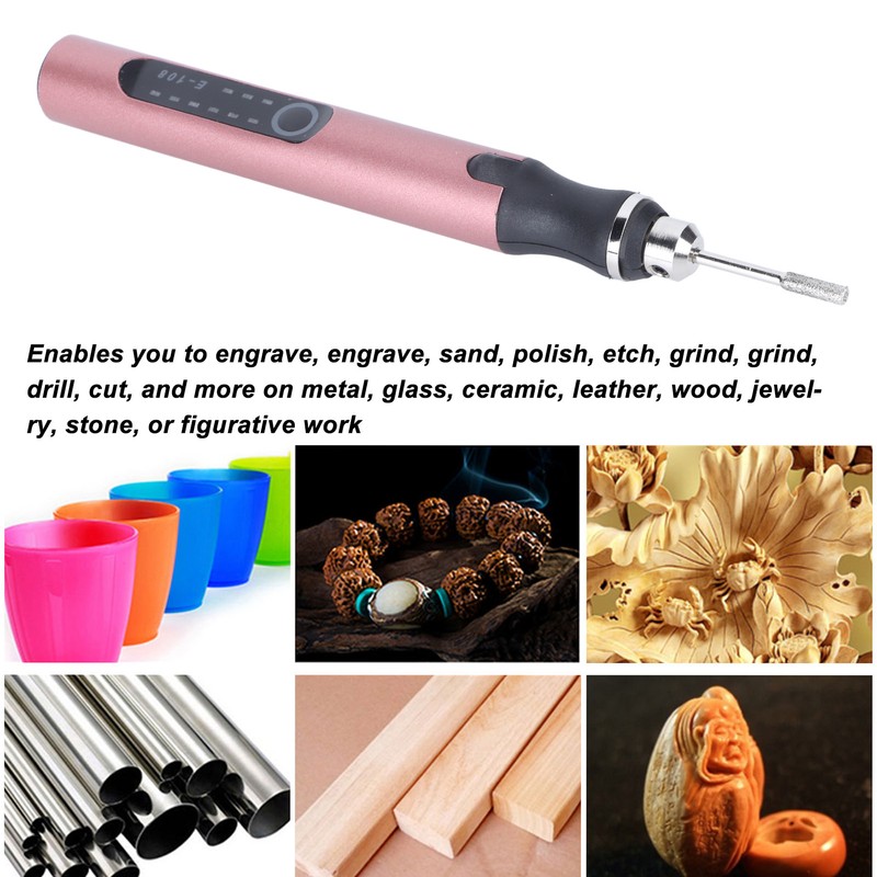 Cordless DIY Electric Engraving Pen 3.6V 8W 3 Levels Speed
