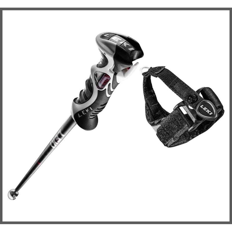 LEKI Bold Lite S Ski Poles White/Black/Silver 130