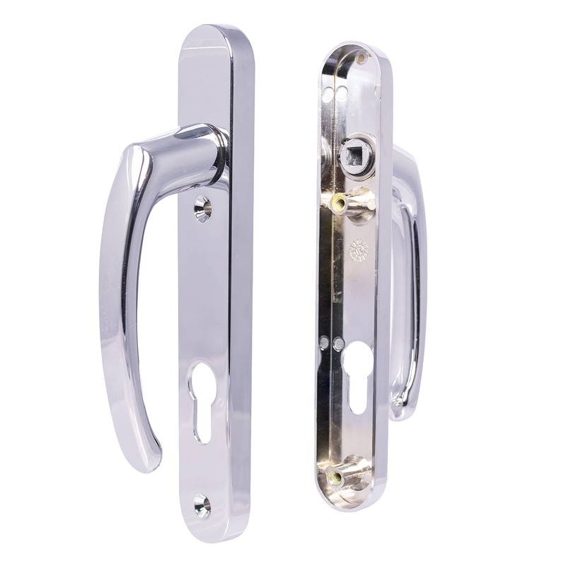 UPVC Door Handles Set - Polished Chrome - Lever/Lever