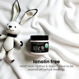 Organic Nipple Cream, Nipple Crack Lanolin Free Nipple Butter (2 Pack), Balm for Breastfeeding Mothers, No Need to Wash Off, Safe for Baby and Mama