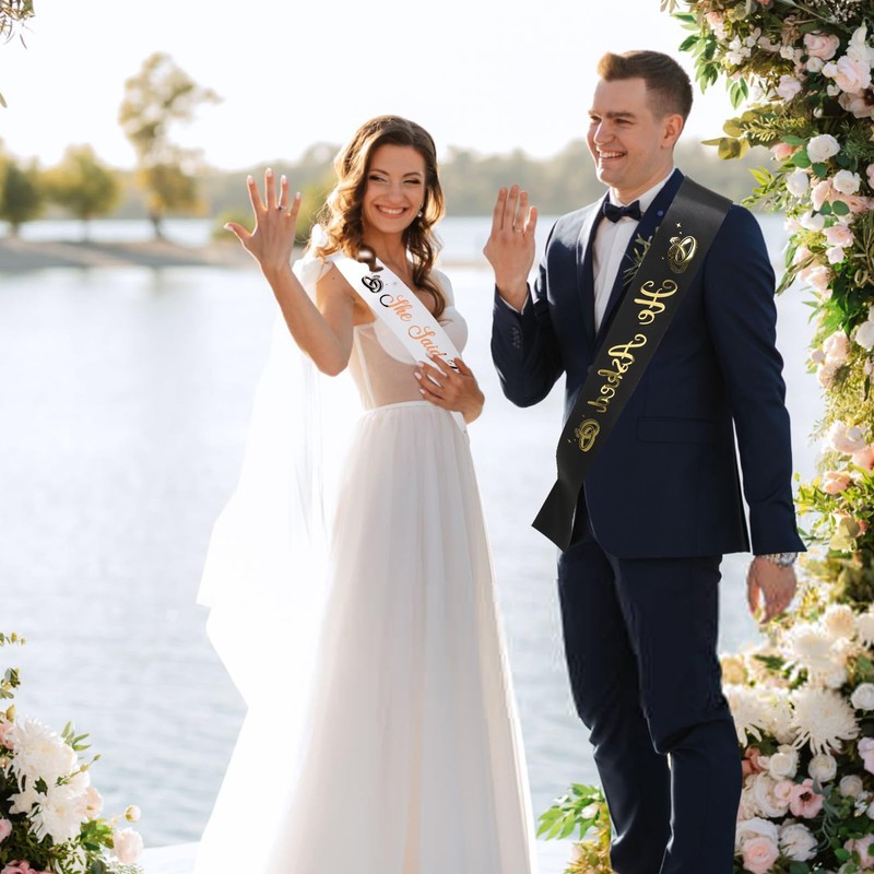 Grevosea He Asked & She Said Yes Sash Kit, Just