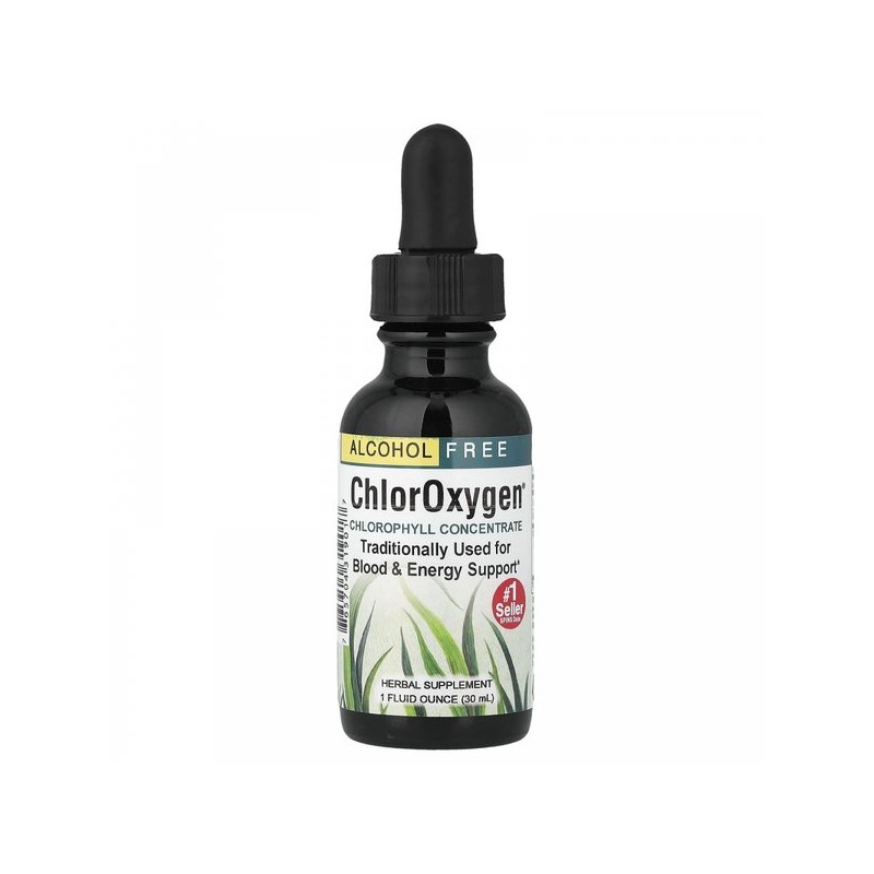 허브 등, 클로로옥시젠®, 클로로필 농축액, 무알코올, 30ml (30 ml) Herb