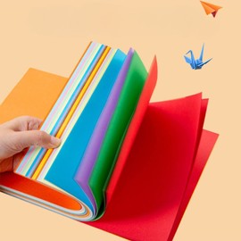 Origami Paper Square Colour Fold Craft Paper for Kids DIY Arts and Crafts Projects, 8 x 8 inch 6 Colors,90 Sheets