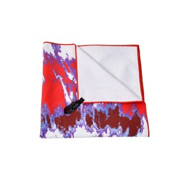 Need To Chill Premium Oversized Microfiber Beach Towel Set (2-Pack) - 30"x60" Sand-Free Quick-Dry Design - Tie Dye Pattern Extra Soft Suede Feel - Ultra Absorbent Pool & Travel Towels (Funky Red)