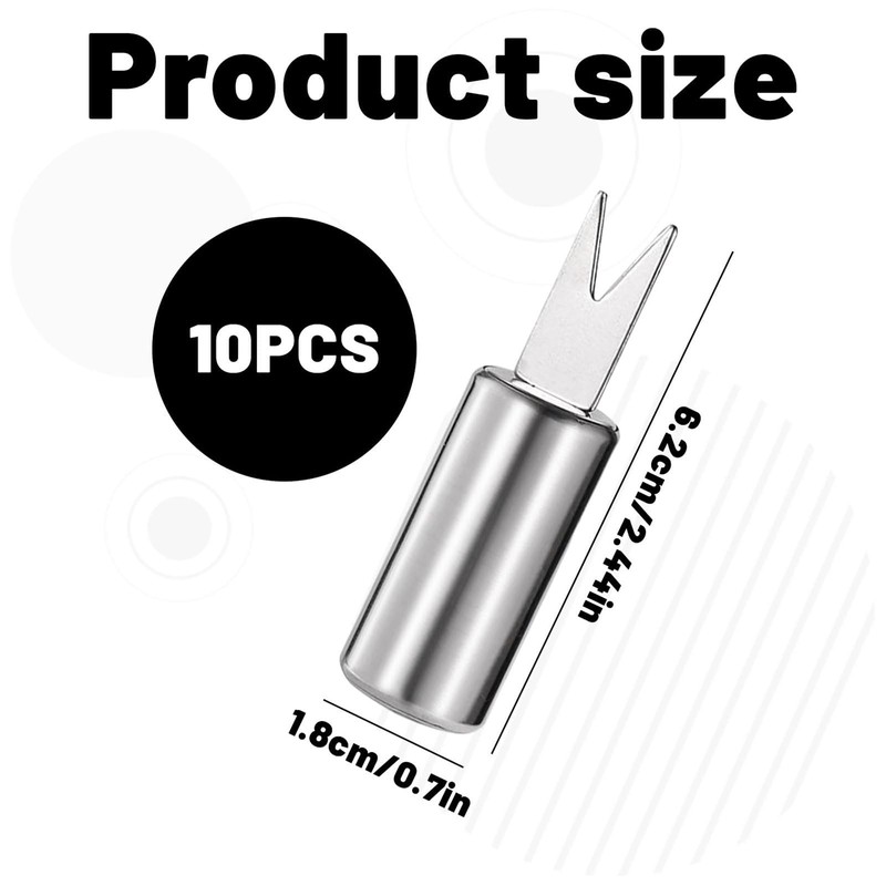 10 Pcs Stainless Steel Corn on The Cob Skewers &