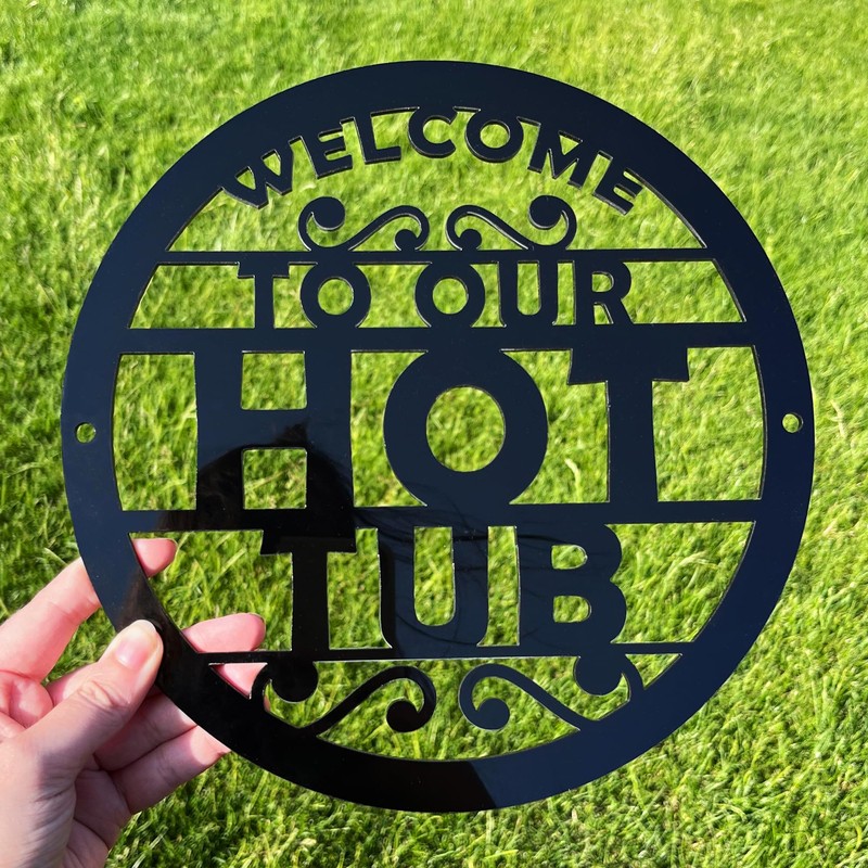 Red Ocean Hot Tub Signs And Plaques, Hot Tub Accessories