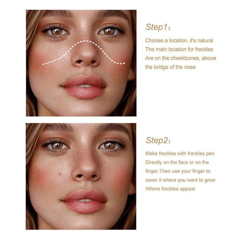 Dau Dau Freckle Pen 4 Colors Available, Natural Lifelike Freckle