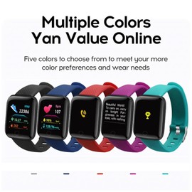 Cuifati için 1,3 inç akıllı saat, su geçirmez fitness izleyici, adım sayma, müzik çalma, çağrı hatırlatma, mesaj hatırlatma, şık tasarım, su geçirmez IP67 saat