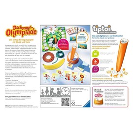 Ravensburger tiptoi® Active Game 00075, Jungle Olympics, Movement Game from 4 Years for 1-6 Players