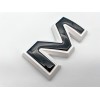 Auto Front & Rear GMC White Black OVERLAY Emblem Badge