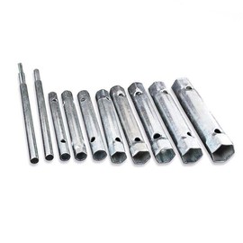 10PCS Spark Plug Plumber Sink Tap Wrench Set Tap Spanner Hex Socket Set 6-22mm, Durable Steel Construction