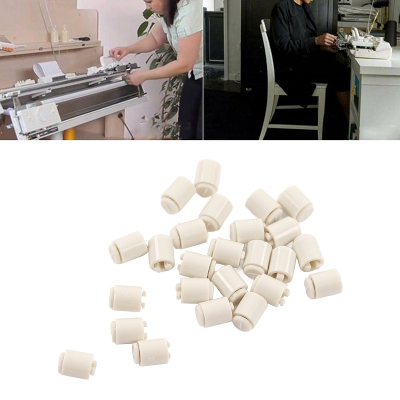 25Pcs LK150 Needle Protector Gray Sturdy Plastic Friction Reduction Knitter