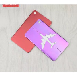 Unbranded  Travel Luggage Tag Metal Suitcase Baggage Bag Office Name Address ID Label - rose