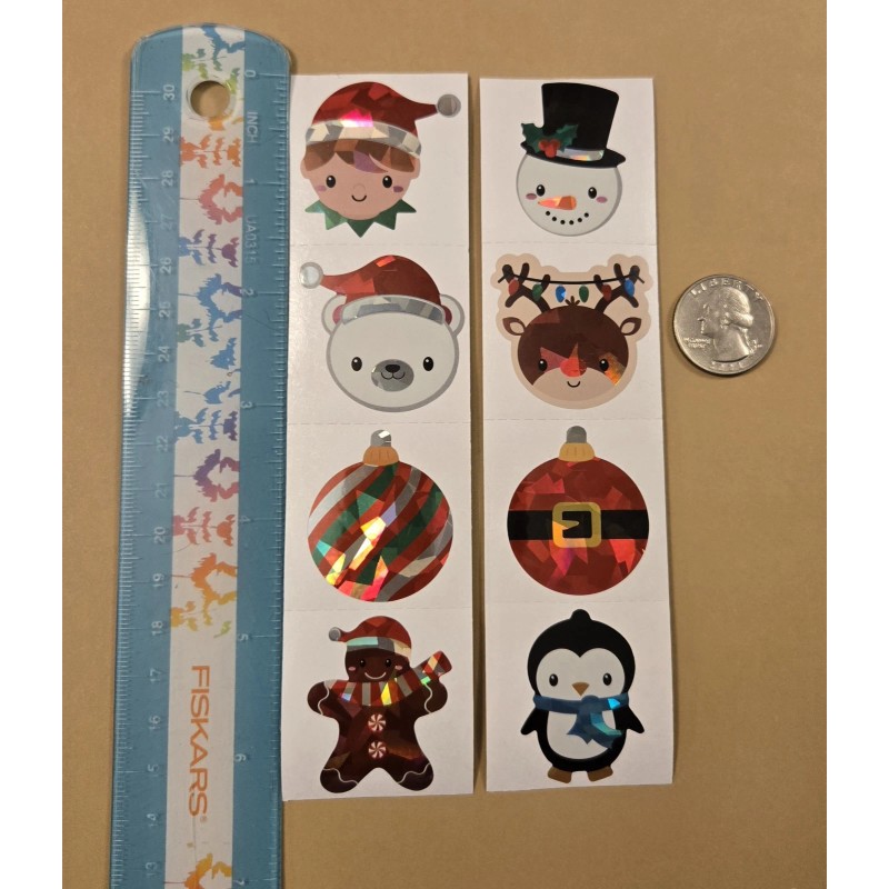 unknown 16 FUN CHRISTMAS STICKERS/REWAR
