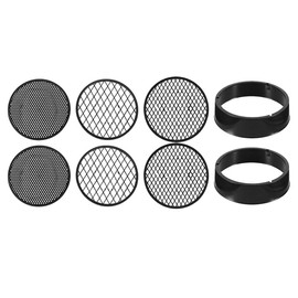 Angoily Plastic Sifting Pan, Soil Sieve Set, Round Mesh Garden Sieve with Three Interchangeable Sieves with Varying Mesh Sizes Grade（4.4in/11.2cm