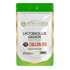 HB Lactobacillus Gasseri | 60 Lactobacillus Probiotic Capsules - High Strength 3 Billion CFU Lactobacillus Gasseri Probiotic per Serving | Non-GMO, Gluten & Allergen Free | Made in The UK
