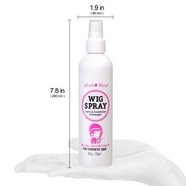 Nicole & Alyssa - Wig Spray For Synthetic Hair 8oz - Leave-in Conditioner, Detangler, Moisturizer (Pack of 2)