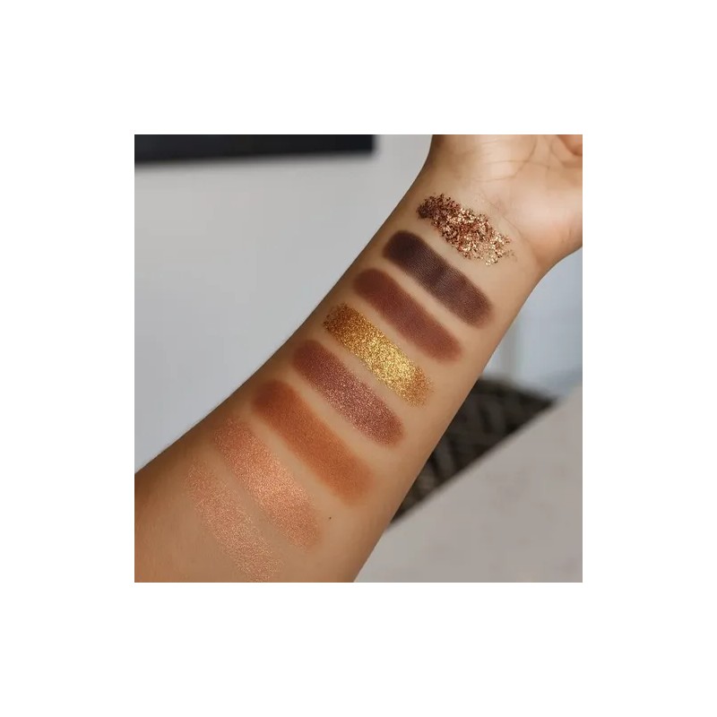 Paleta De Sombras Aguacate Cute 12 Colores, Glitter Y Espejo