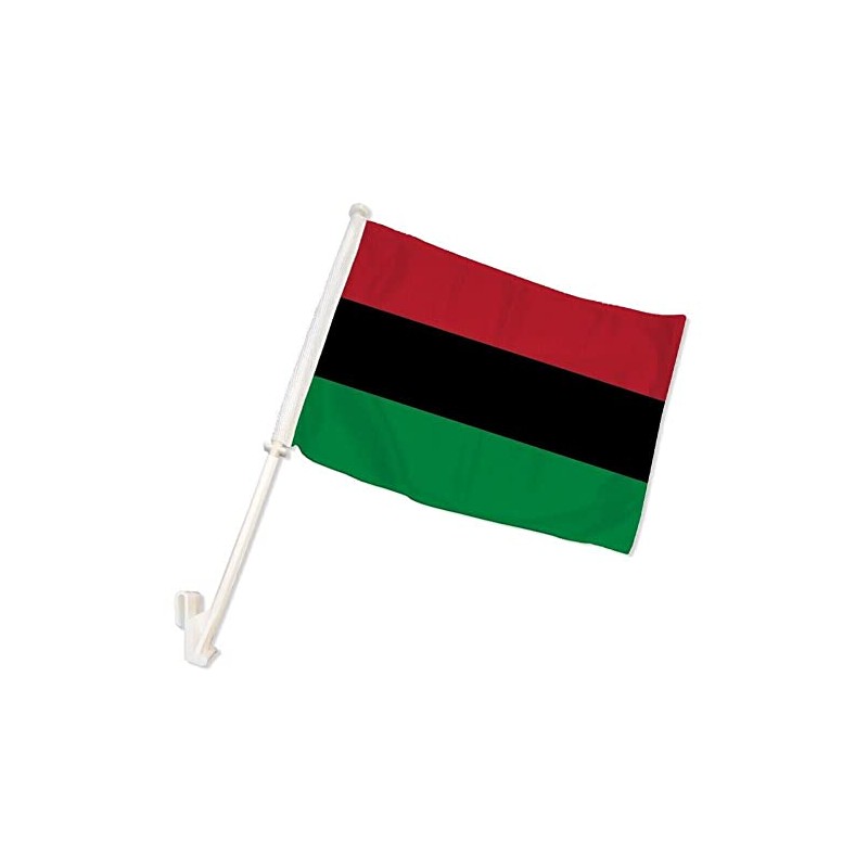 Afro American Double Sided Car Flag BLACK LIVES MATTER Pan