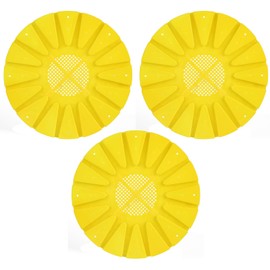 TOPINCN 3Pcs Beehive Boor Exit Disc ABS Plastic 16 Way Round AntiRunning Escape Plate Beekeeping Tool 10 x 0.3in