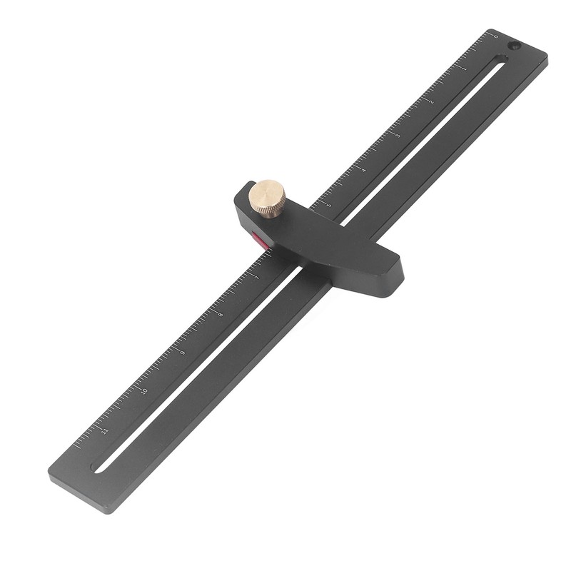 Woodworking Scriber Ruler Tool Aluminum Alloy for Marking Line Layout