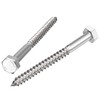 sourcing map Hex Lag Screws, M10 x 120mm 304 Stainless