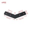 KUMGROT 135 Degree Angle Flat Bracket Carbon Steel Leg Brackets
