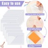 30 Pack Self-Adhesive Index Card Pockets with Top Open for