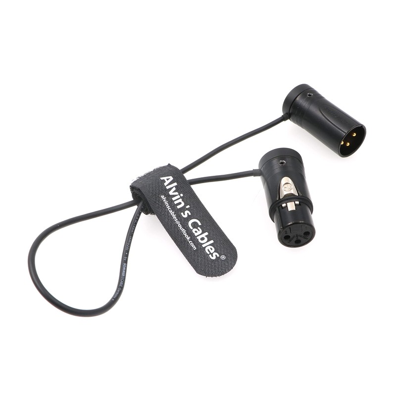 Low-Profile 3 Pin XLR Male to Female Cable Original Plug