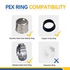 50-PACK GUOFIS CPVC Transition Coupling,1/2" Pex x 1/2" CPVC Barb